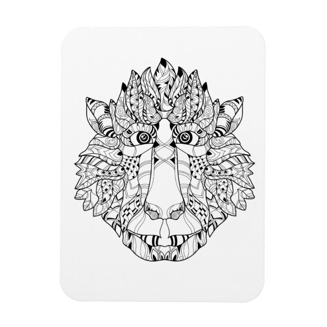 Magnet Flexible Doodle de tête de singe (Vertical)