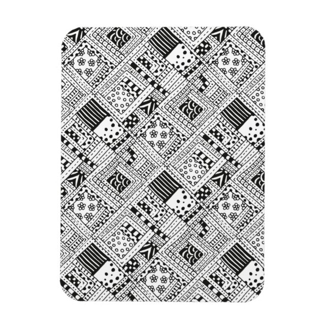 Magnet Flexible Doodle Motif indien (Vertical)