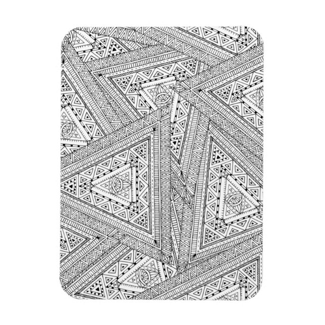 Magnet Flexible Doodle tribal 2 (Vertical)