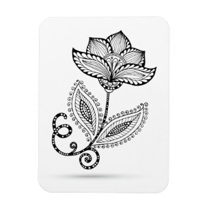 Magnet Flexible Doodles Henna Paisley Mehndi