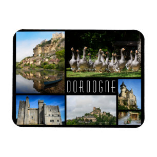 Magnet Flexible Dordogne paysages collage photo de voyage