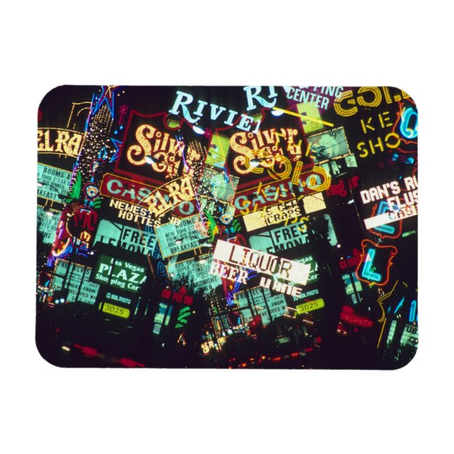 Magnet Flexible Double exposition, enseignes de casino, Las Vegas, (Horizontal)