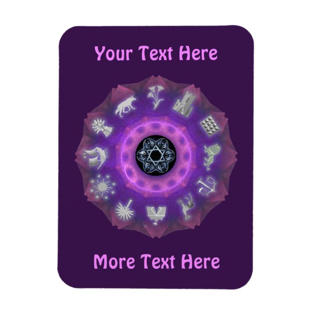 Magnet Flexible Douze tribus (Vertical)