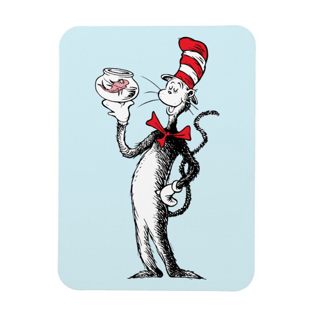 Magnet Flexible Dr Seuss | Chat dans le Casquette & Krinklebine (Vertical)