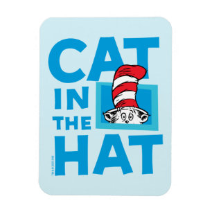 Magnet Flexible Dr Seuss   Chat dans le logo du Casquette