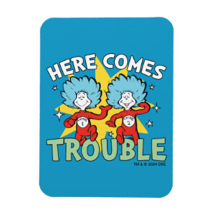 Magnet Flexible Dr. Seuss Chose Un Chose Deux Les Ennuis Arriven