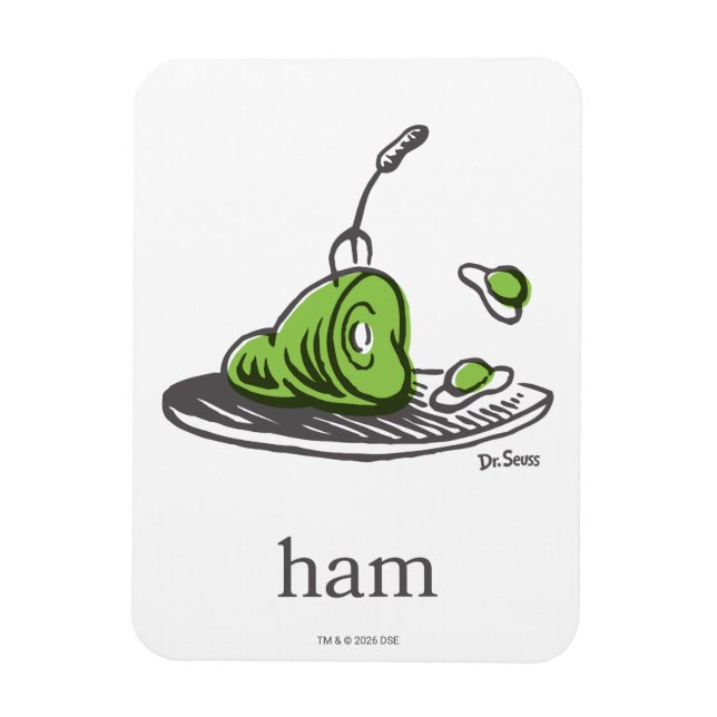 Magnet Flexible Dr. Seuss | Les Œufs verts au jambon (Vertical)