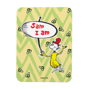 Magnet Flexible Dr Seuss   Symbole de retenue Sam-I-Am