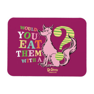 Magnet Flexible Dr Seuss   Voudriez-Vous Les Manger Avec Un Renard