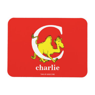 Magnet Flexible Dr Seuss's ABC : Letter C - White   Add Your Name