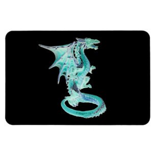 Magnet Flexible Dragon bleu ciel, œuvre d'art fantastique saisissa