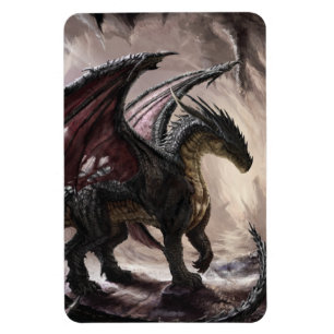 Magnet Flexible Dragon Dans La Grotte
