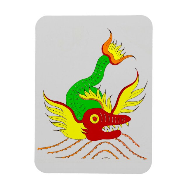 Magnet Flexible dragon effrayant (Vertical)