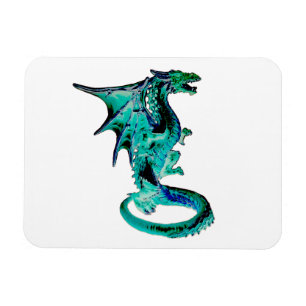 Magnet Flexible Dragon Fantastique Bête d'Art de la Mer Mystique B
