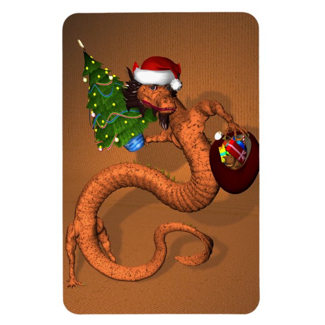 Magnet Flexible Dragon orange (Vertical)