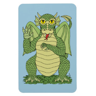 Magnet Flexible Dragon vert mignon