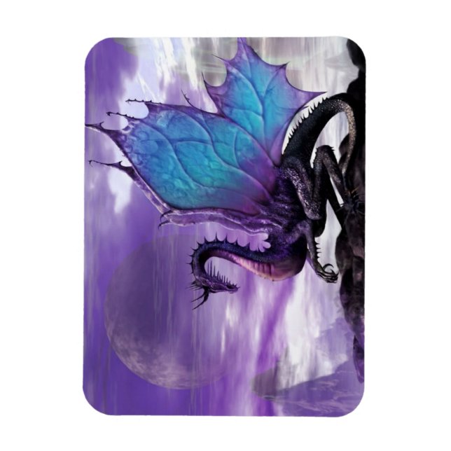 Magnet Flexible Dragon violet (Vertical)