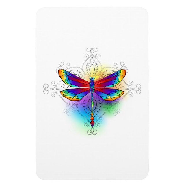 Magnet Flexible Dragonfly en arc-en-ciel (Vertical)