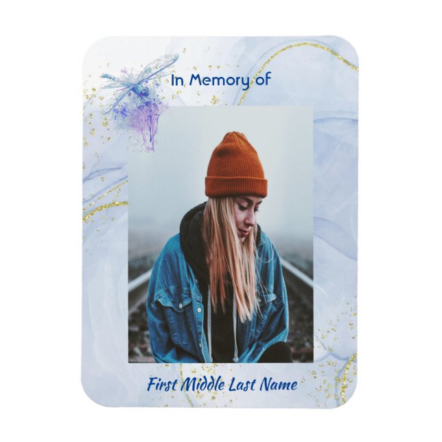 Magnet Flexible Dragonfly Memorial Keepsaké (Vertical)