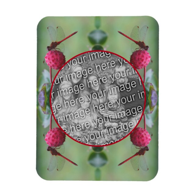 Magnet Flexible Dragonfly On Dogwood Fruruits Créez votre propre p (Vertical)