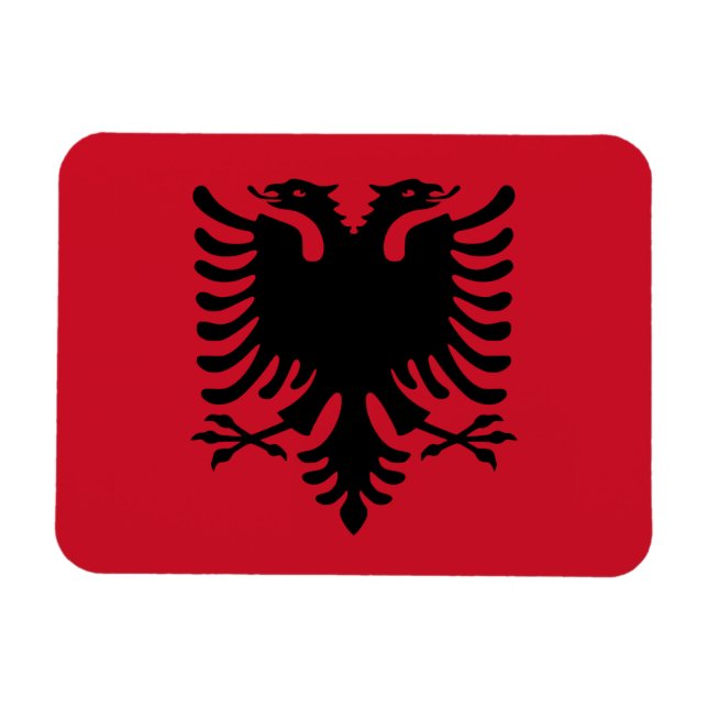 Magnet Flexible Drapeau Albanie (Horizontal)