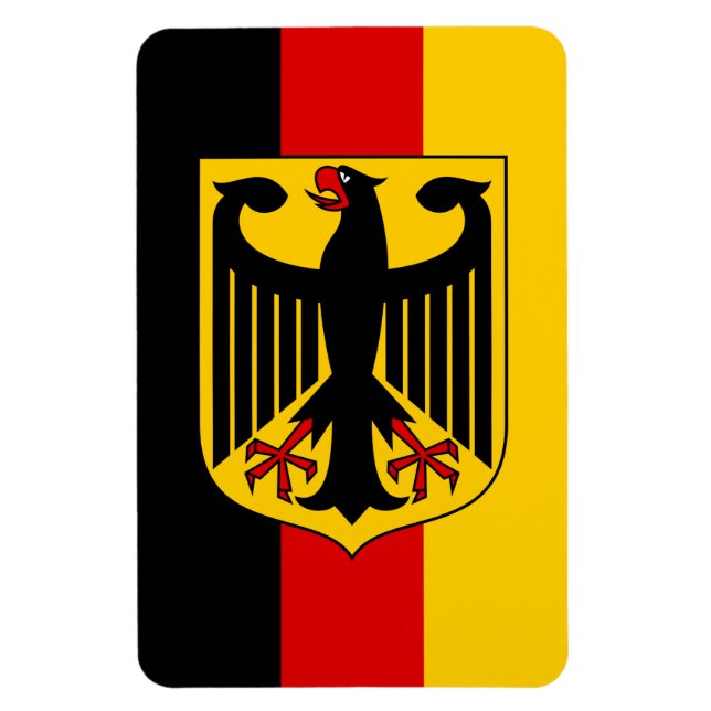 Magnet Flexible Drapeau allemand avec aimant crête (Vertical)