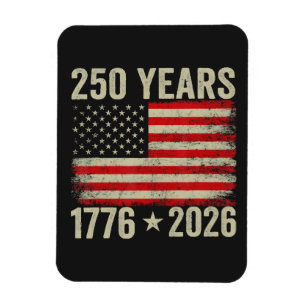 Magnet Flexible Drapeau américain 250 ans 1776-2026