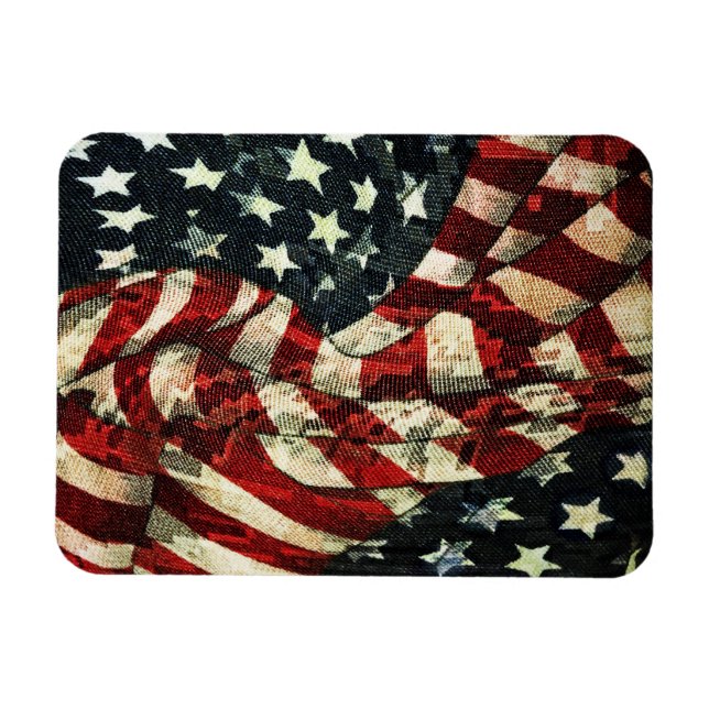 Magnet Flexible Drapeau américain-Camouflage par Shirley Taylor (Horizontal)