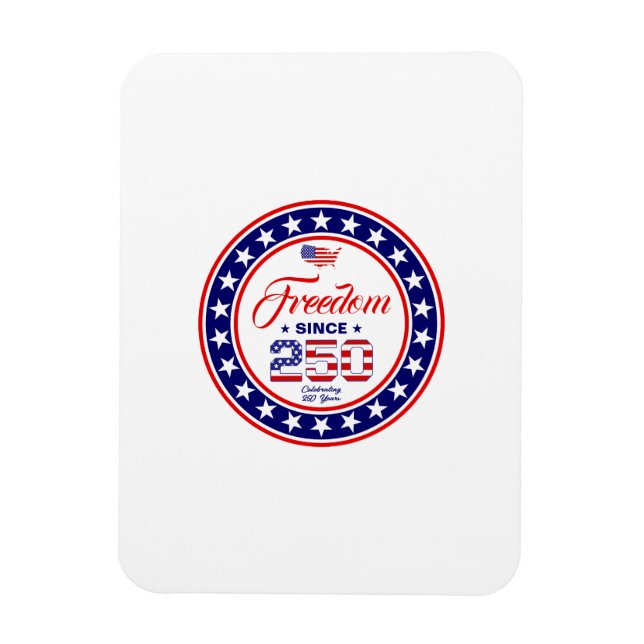 Magnet Flexible Drapeau américain du 4 juillet pour le 250e annive (Vertical)