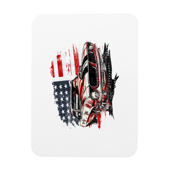 Magnet Flexible Drapeau Américain Patriotique  (Vertical)