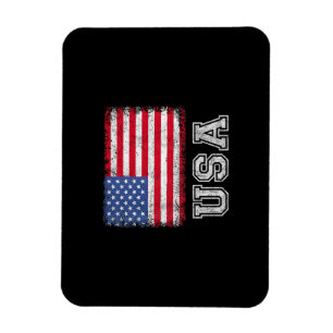 Magnet Flexible Drapeau Américain Patriotique Pour Hommes Femmes E