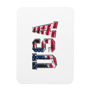 Magnet Flexible Drapeau américain Vintage