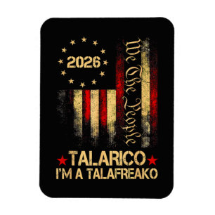 Magnet Flexible Drapeau américain vintage 2026 Supporter politique