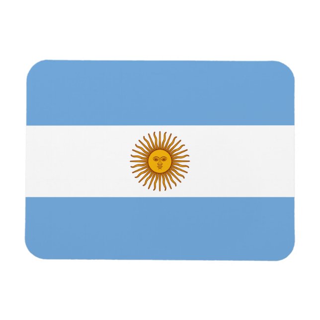 Magnet Flexible Drapeau argentin patriotique (Horizontal)