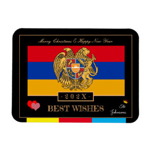 Magnet Flexible Drapeau arménien 2026 et bonne année, Arménie