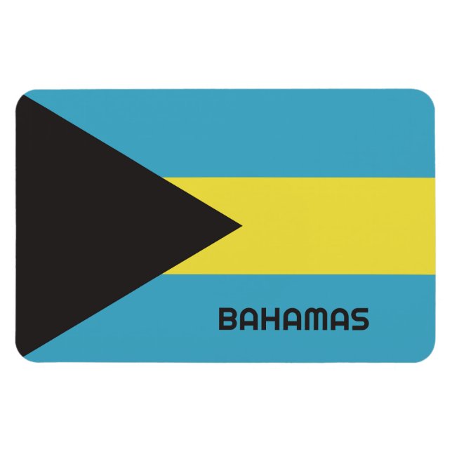 Magnet Flexible Drapeau Bahamas (Horizontal)