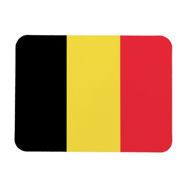 Magnet Flexible Drapeau belge patriotique (Horizontal)