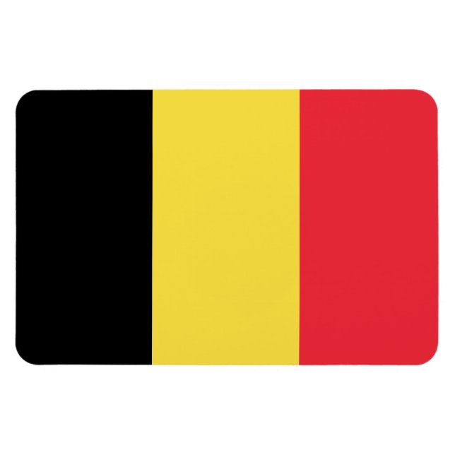 Magnet Flexible Drapeau Belgique (Horizontal)