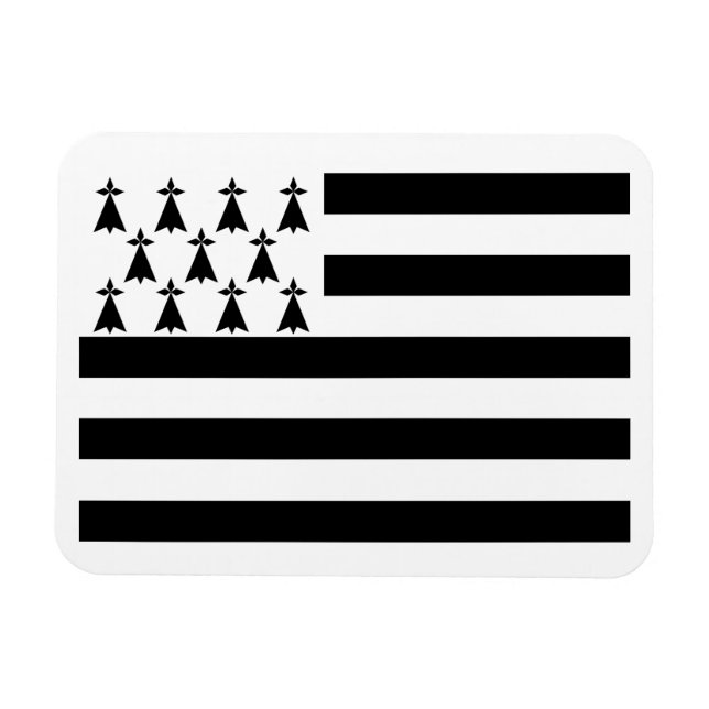 Magnet Flexible Drapeau breton patriotique (Horizontal)