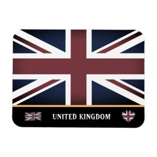Magnet Flexible Drapeau britannique vintage & Angleterre / Royaume