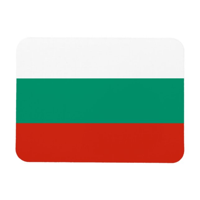 Magnet Flexible Drapeau Bulgare Patriotique (Horizontal)