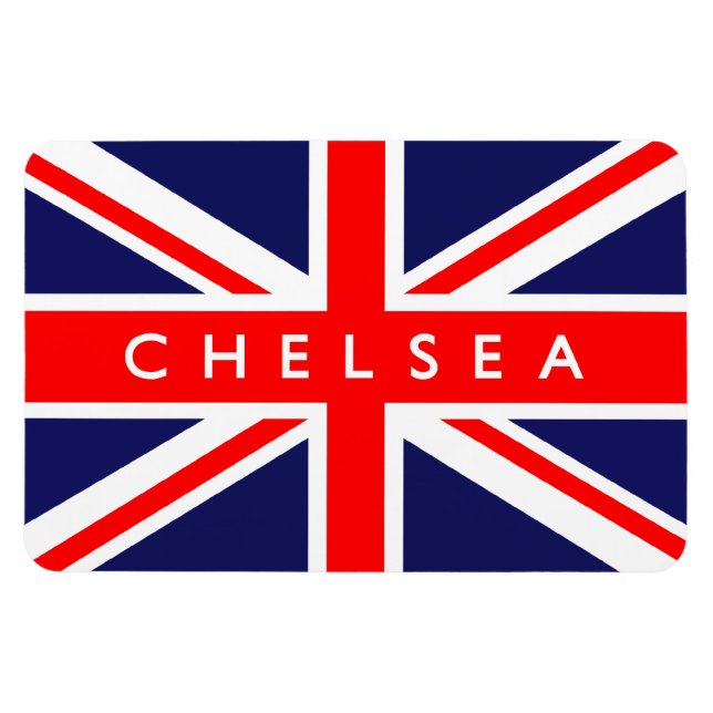 Magnet Flexible Drapeau Chelsea UK (Horizontal)