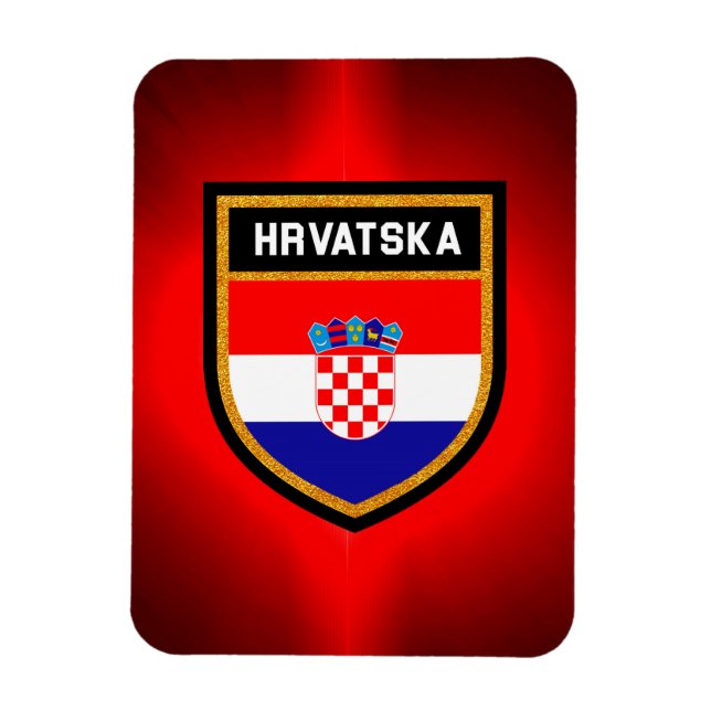 Magnet Flexible Drapeau Croatie (Vertical)