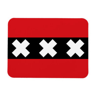 Magnet Flexible Drapeau d'Amsterdam