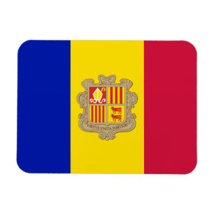 Magnet Flexible Drapeau d'Andorre patriotique
