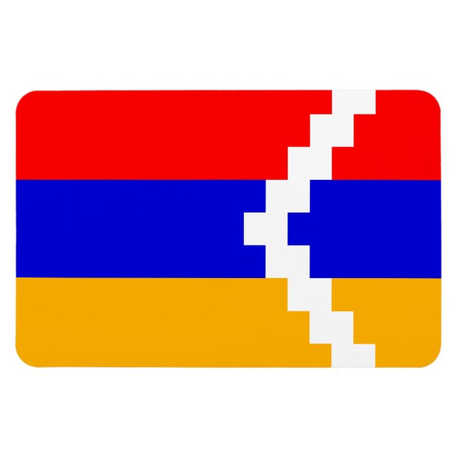Magnet Flexible Drapeau d'Artsakh (Haut-Karabagh) (Horizontal)
