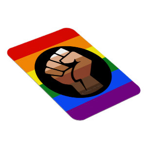 Magnet Flexible Drapeau de couleur des personnes queer de Slippery