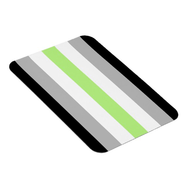 Magnet Flexible Drapeau de fierté agender (Côté Droit)
