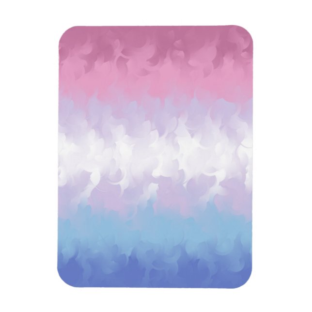 Magnet Flexible Drapeau de fierté bigenre abstrait pastel bohème f (Vertical)