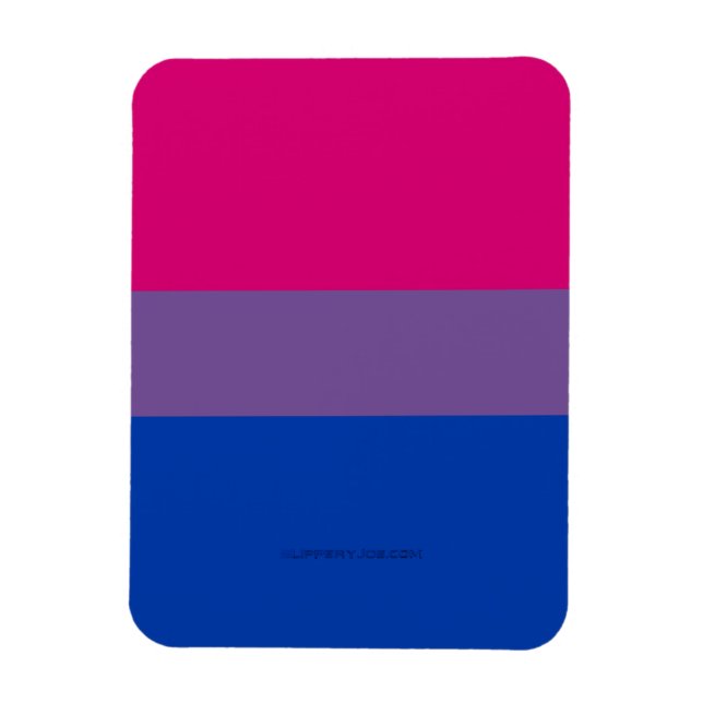 Magnet Flexible Drapeau de fierté bisexuelle de SlipperyJoe couleu (Vertical)